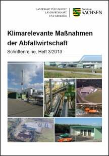 Titelseite der Broschüre "Klimarelevante Maßnahmen der Abfallwirtschaft".